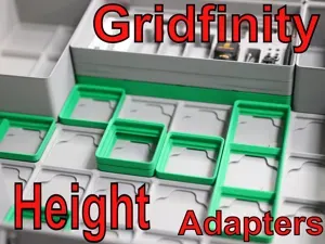 Gridfinity Height Spacer Riser Adapter