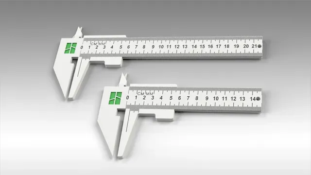 Vernier Caliper Ruler - Two Lengths
