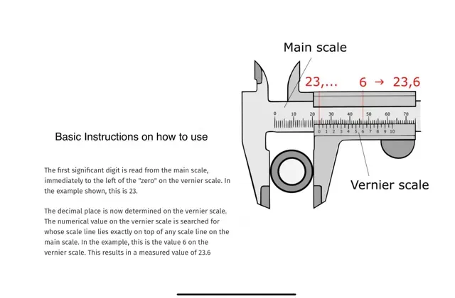 Vernier Caliper Ruler - Two Lengths — Image 12 of 12