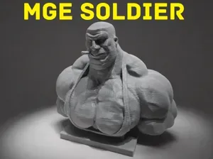 TF2 MGE Soldier Bust / Statue - Team Fortress 2