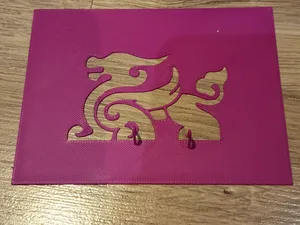Kukirin template for spray paint on deck