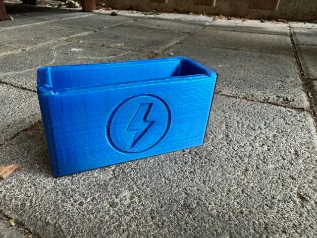 Lightning Bolt Business Card Holder Desk Organizer — Фото 3 из 4