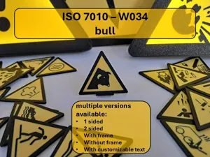 Warning - Bull - W034 ISO 7010