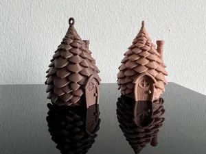 Pinecone Cottage - Miniature Gnome House