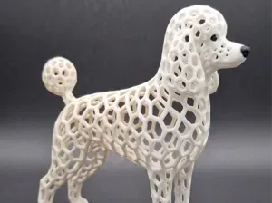 Voronoi Poodle Figure