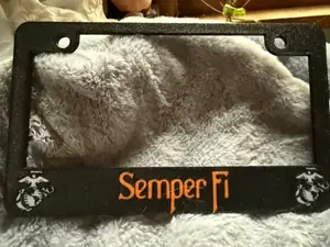 USMC Semper Fi EGA Motorcycle License Plate Frame