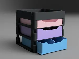 Versatile Stackable Storage Box System — 250 mm