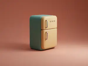 冰箱-厨房用品幼儿认知百科-儿童涂色过家家玩具