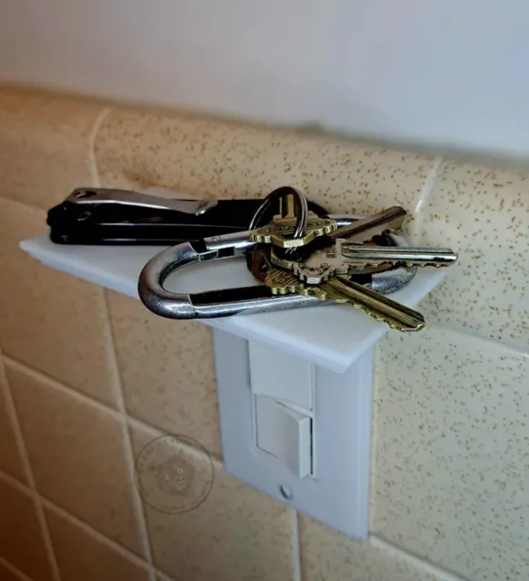Light / Plug Outlet Wall Plate with built-in shelf — Фото 5 из 6