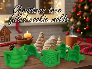 Christmas Tree Filled Cookie Mold