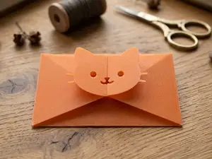 Cat Fold Envelope (Enveloppe Chat)