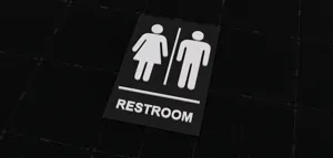 Unisex Restroom Bathroom Sign