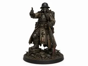 Trench Crusade Thumb up Soldier Miniature