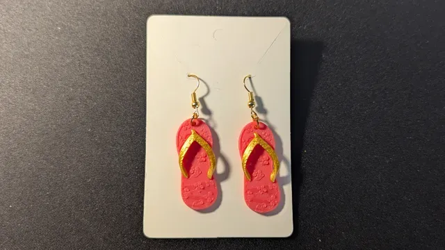 Aloha Flip-Flop Earrings — Image 2 of 7