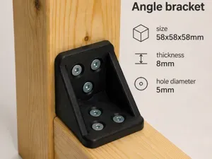90° Angle Bracket for 60mm Timber