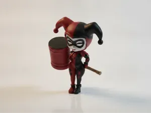 Harley Quinn Chibi Figure with Mallet