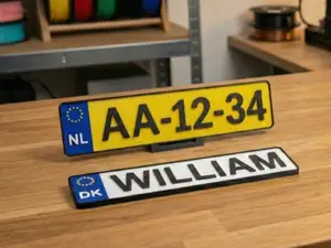 EU License Plate Generator- Custom Text