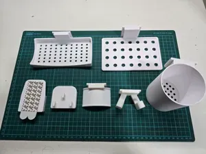 Modular mount for ikea Skadis & 3M command strips