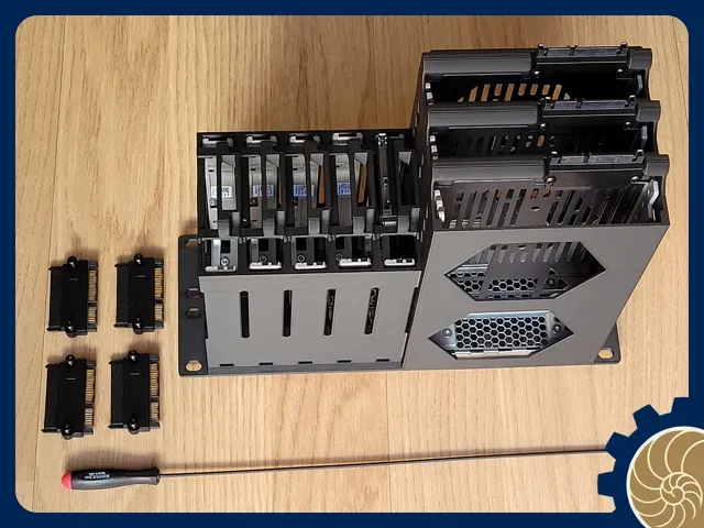 10 inch Rack 2U: 5x 2.5" + 3x 3.5" HDD - HOT SWAP! — Image 8 of 17