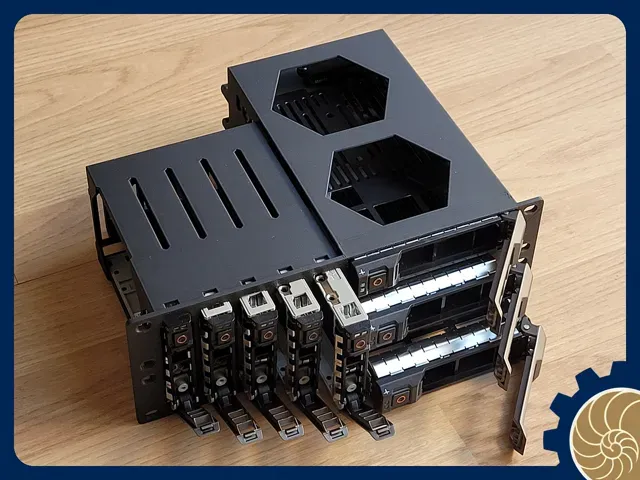 10 inch Rack 2U: 5x 2.5" + 3x 3.5" HDD - HOT SWAP! — Image 3 of 17