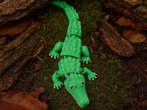 Flexi Crocodile Toy – Articulated Fidget Animal