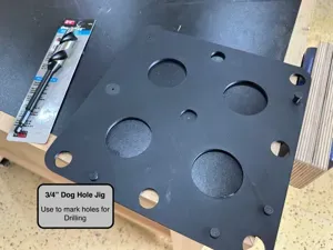 3/4" .75 Dog Hole Drilling Guide Template
