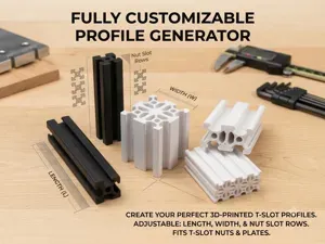 Parametric Profile Matrix (Bosch Style T Slot)