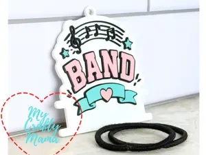 Band School Hair Tie Key chain