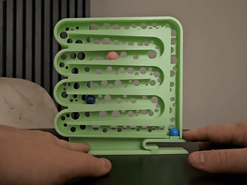 Print In Place - Smooth Marble Run V2 - Fidget toy