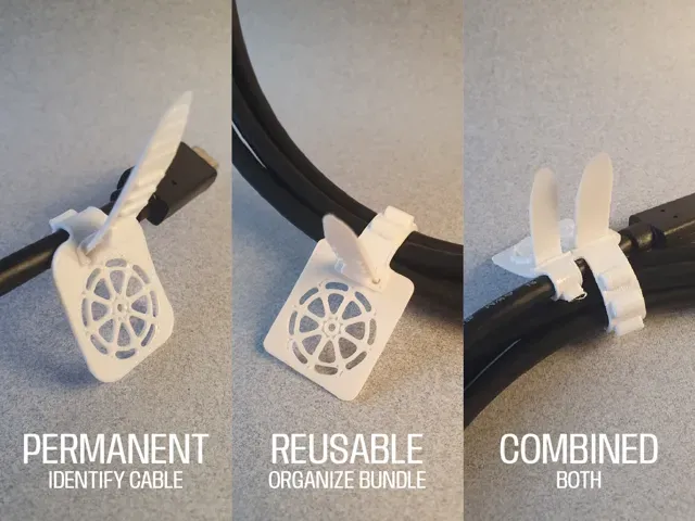 Custom labeled cable tie permanent & reusable — Фото 2 из 6