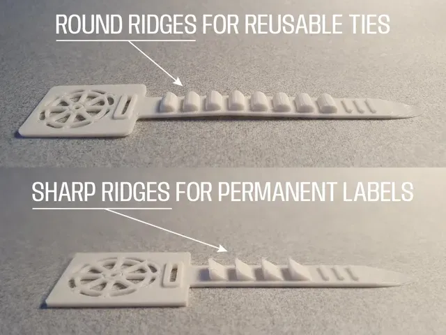 Custom labeled cable tie permanent & reusable — Фото 3 из 6