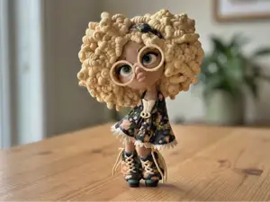 Stylish Knitted Doll | Cute Fashion Girl 