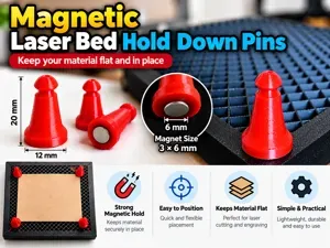 Magnetic Laser Bed Hold Down Pins