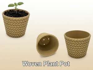 Woven Plant Pot / Seedling Starter