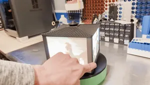 Rotating LED Lithophane Display Frame Lantern