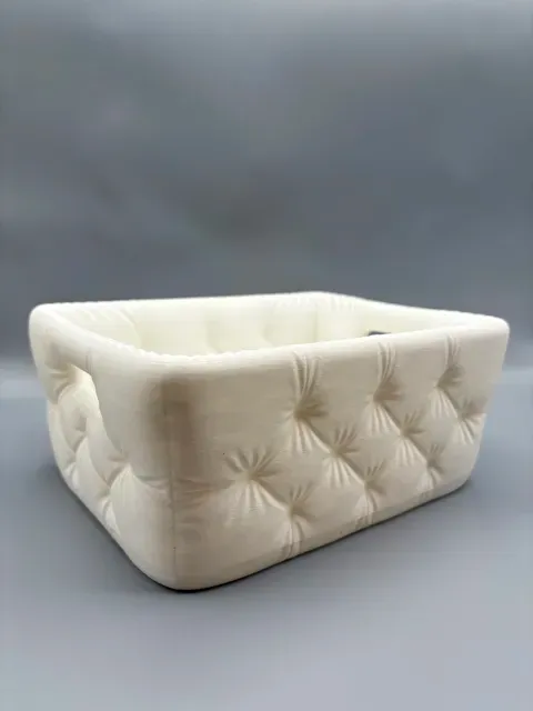 Modern Tufted Bathroom Basket Quilted Organizer — Фото 2 из 5