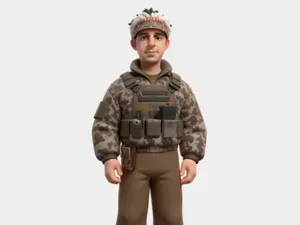 Stylized Tactical Soldier Figurine
