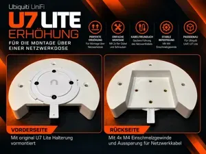 UniFi U7 Lite Erhöhung – über der Netzwerkdose!