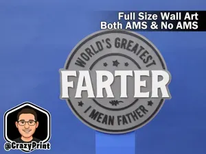 Funny Farter.. oops Father Wall Art/Sign -No AMS
