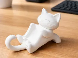 Cute Minimalist Cat Phone Stand – Easy 3D Print