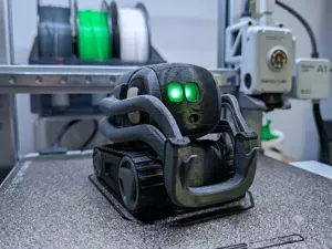 Vector robot 3d model 4 color