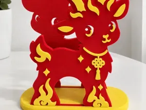Napkin holder "New Year’s .Fire Goat"