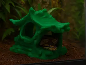 Stone house for hiding & climbing, Reptile decor
