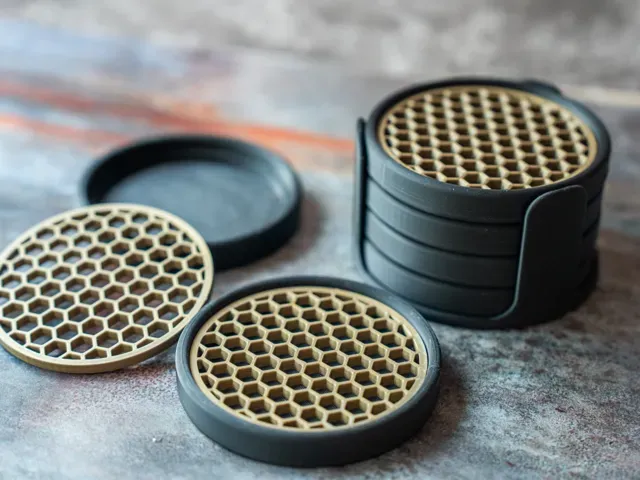 Round Honeycomb Coaster — Фото 2 из 5
