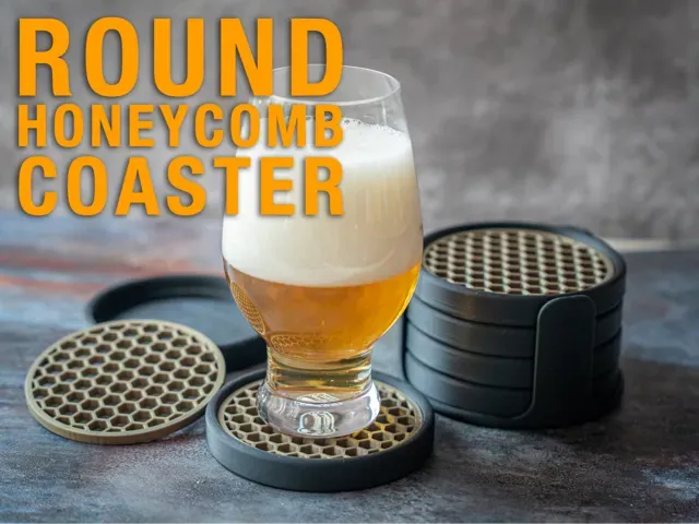 Round Honeycomb Coaster