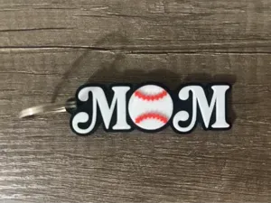 Baseball Softball Mom Keychain