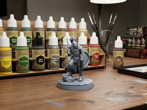 Knight Commander Heroic Scale Miniature RPG