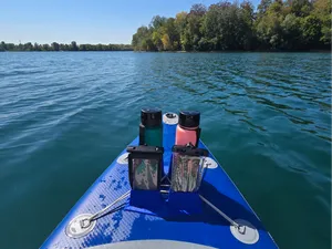 SUP Bottle & Phone Holder – Bungee Cord Mount