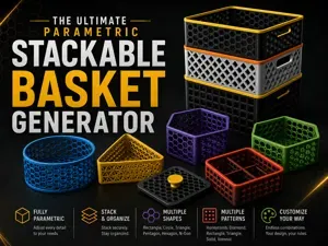 The Ultimate Parametric Stackable Basket Generator