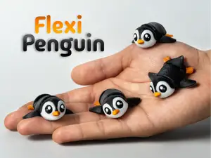Tuxi the penguin – Articulated & keychain